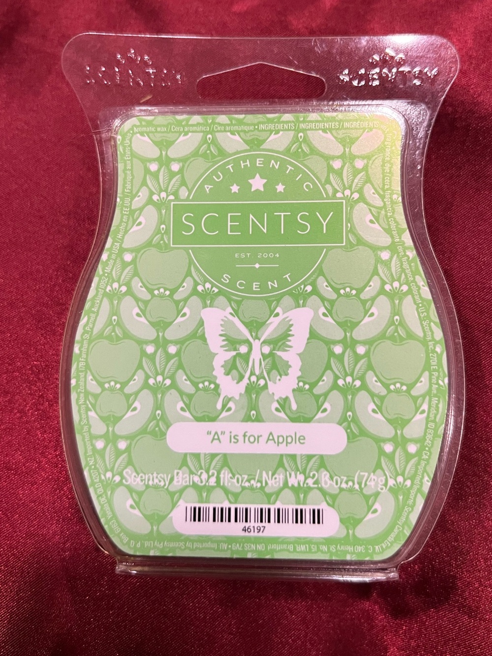 Scentsy “A” is for Apple wax bar